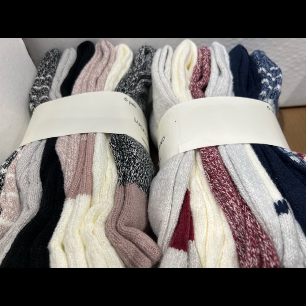 Lucky Brand Ladies' Boot Sock, 6-pair
